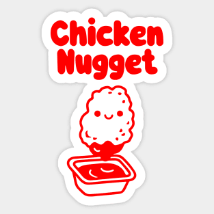 Chicken Nugget! - red Sticker